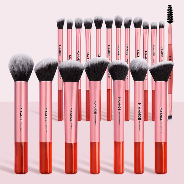 Professional Makeup Brush Set 20PCS Soft Detail Foundation Blush Concealer Eyeshadow Brush Skin-Friendly Makeup Tools