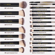 Professional Makeup Brush Set 20PCS Soft Detail Foundation Blush Concealer Eyeshadow Brush Skin-Friendly Makeup Tools