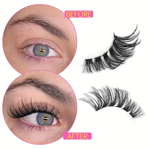 200 Pieces DIY Personal Lashes 40P Eyelash Cluster Natural Look Wispy Lashes 9-16MM D Curly Hair Personal Clusters Lashes Fluffy