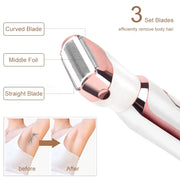 4 in 1 Painless Hair Removal Epilator Rechargeable Trimmer Women Body Razor Face Leg Armpit Bikini Pubic Shaver Hair Remover