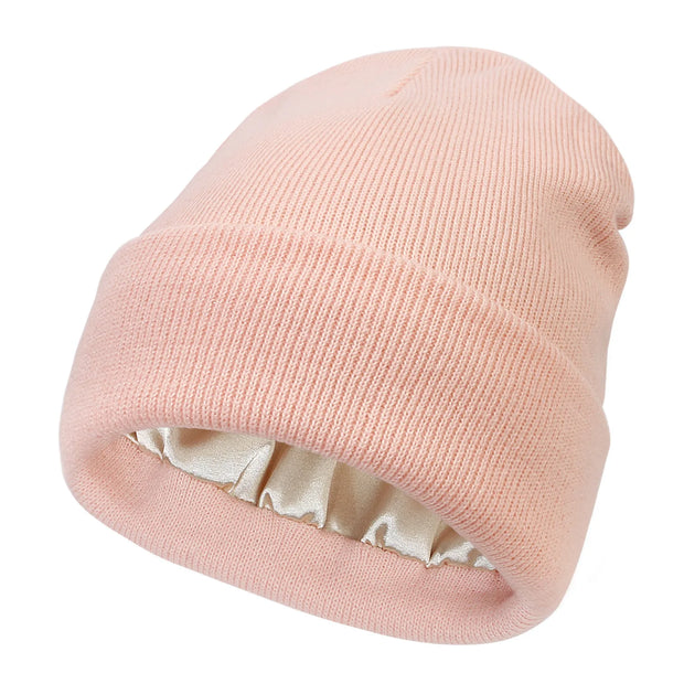 Cozy Solid Color Satin Lining Bonnet Hats, Hat for Men & Women, Bonnet Hats Suitable for Fall Streetwear Fall Clothing, Outdoor