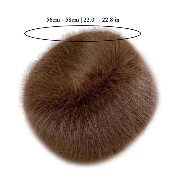 Women Luxury Plush Faux Fox Fur Hat Winter Keep Warm Thicken Cold Snowy Day Panama Cap All-Match Ear Protection Winter Hats Hot