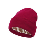 Cozy Solid Color Satin Lining Bonnet Hats, Hat for Men & Women, Bonnet Hats Suitable for Fall Streetwear Fall Clothing, Outdoor