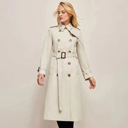 2024 Spring and Autumn Youthful Woman Clothes Women'S Trench Coat New in Outerwears Double Breasted Pockets Overcoat Female