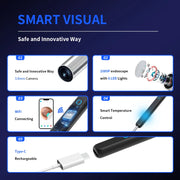 Smart Visual Ear Cleaner HD Ear Sticks Otoscope USB C Charging Endoscope Wax Removal Tool Earpick Mini Camera Health Care Set